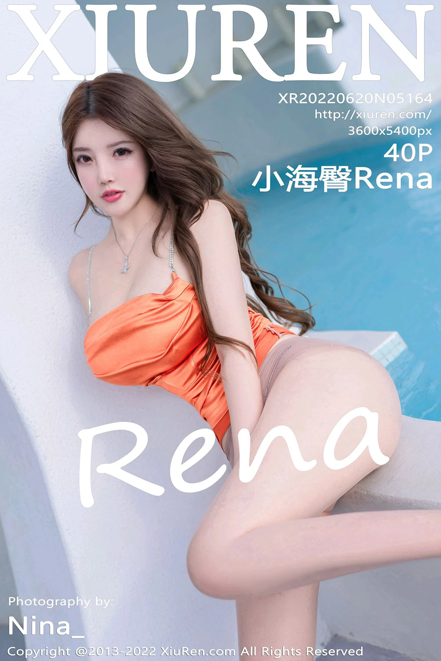 [XiuRen秀人网]No.5164_模特小海臀Rena大理旅拍朱红露肩衣裙半撩秀浑圆翘臀诱惑写真40P-秀人网 - XiuRen.Xyz